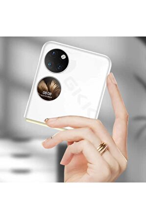 Huawei P50 Pocket ile Uyumlu Kılıf Mat Görünümlü Ultra İnce Telefon Kılıfı Kapak