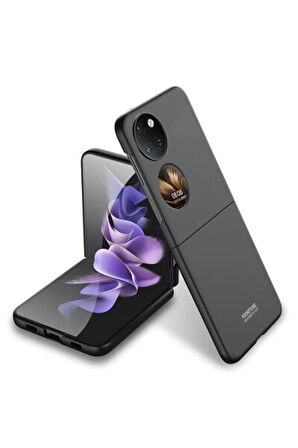 Huawei P50 Pocket ile Uyumlu Kılıf Mat Görünümlü Ultra İnce Telefon Kılıfı Kapak