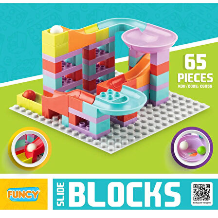 Slide Blocks 65 Parça LegoDuplo Uyumlu