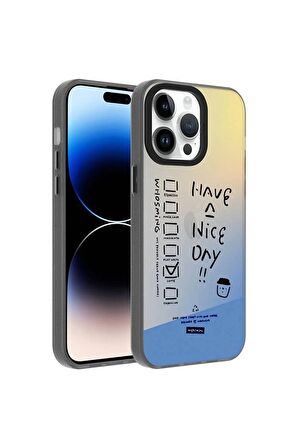 Apple iPhone 14 Pro Max Uyumlu Kılıf İyi Günler Temalı Telefon Kılıfı Kapak
