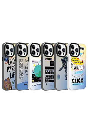 Apple iPhone 14 Pro Max Uyumlu Kılıf Seyahat Temalı Telefon Kılıfı Kapak