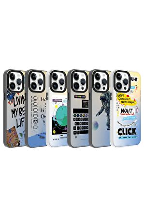 Apple iPhone 12 Pro Max Uyumlu Kılıf Klavye Temalı Telefon Kılıfı Kapak