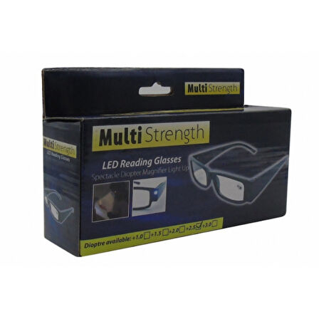 Dinlendirici LED Işıklı Okuma Gözlüğü 