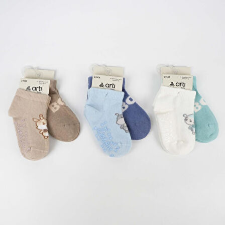 Katamino Aristo 2' Li Abs Erkek Bebek Patik Çorap K20406 Asorti