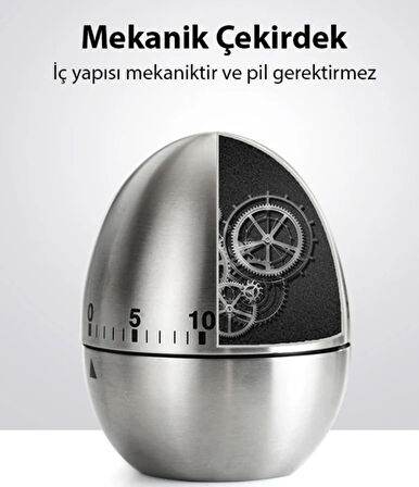 Mutfak yemek zamanlayıcı Programlayıcı Timer saat zaman ayarlı yemek pişirme süresi yardımcısı