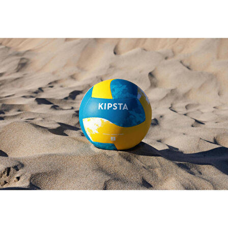 Hibrit Plaj Voleybolu Topu - Sarı / Mavi - 500