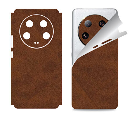 Xiaomi Mi 13 Ultra için uyumlu 360 full arka ve yan kaplama koruma sticker LEOPAR DESEN