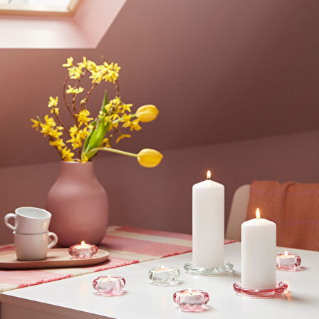 Mum tabağı, saydam cam, 11 cm