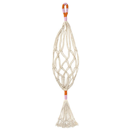 Saksı askısı, beyaz, el yapımı