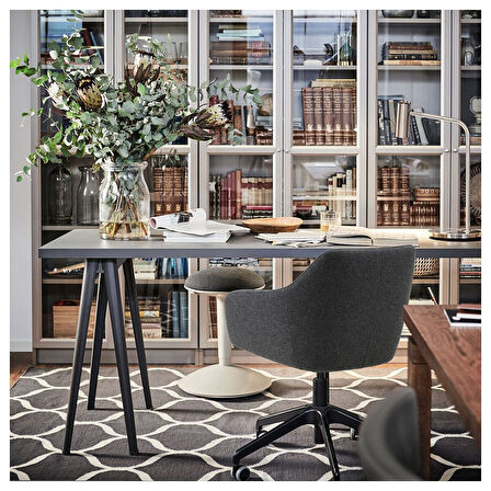 Çalışma sandalyesi, gunnared koyu gri-siyah