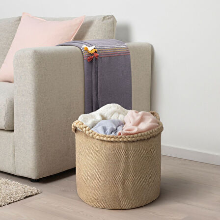 Sepet, jüt, 37x35x35 cm