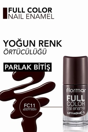 Flormar Color Nail Enamel-FC11 Beauty Night Oje