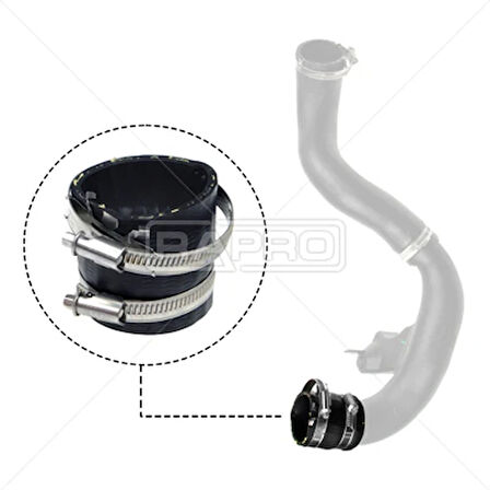 TURBO HORTUMU KÜÇÜK FORD TRANSIT CUSTOM 2.0 D ECOBLUE/TDCİ 2219060 GK216F073AC KK216F073BA