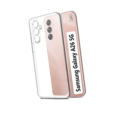 Samsung Galaxy A26 Uyumlu Kılıf Esnek Silikon Telefon Kılıfı ve Temperli Cam Ekran Koruyucu