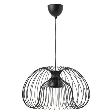 Sarkıt lamba, siyah, 52 cm
