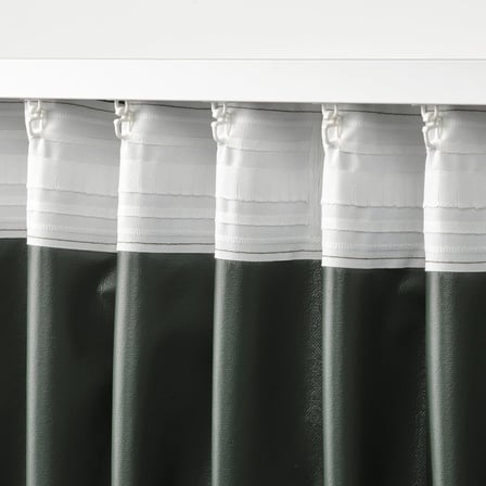 Karartma Perde/2 Kanat, Koyu Yeşil, 135X300 Cm, Polyester