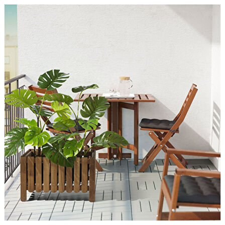 Yapay bitki, yeşil, 19 cm, monstera