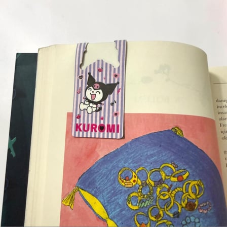 BakGelAl Sanrio Lisanslı Kuromi 3’lü Manyetik Kitap Ayracı Seti – Sevimli Bookmark Kırtasiye Aksesuarı