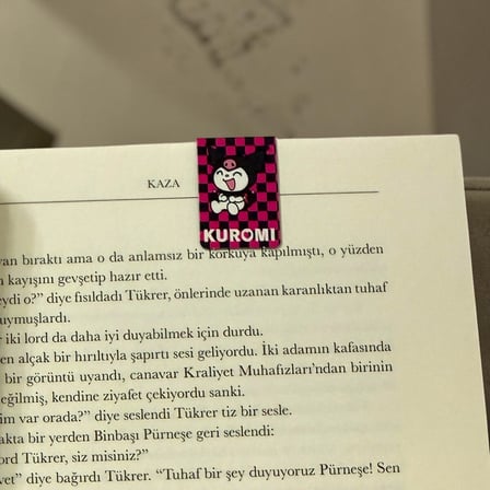 BakGelAl Sanrio Lisanslı Kuromi 3’lü Manyetik Kitap Ayracı Seti – Sevimli Bookmark Kırtasiye Aksesuarı