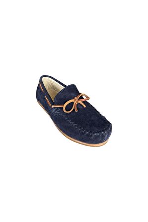 Hakiki Deri Süet Timberland Erkek Çocuk Ayakkabı LACİVERT