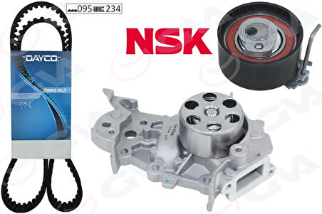 DEVİRDAİMLİ EKSANTRİK GERGİ KİTİ 095X234 RENAULT CLIO 2 1998-2005 CLIO 3 2005-2012 CLIO 4 2012-2019 KANGOO 2001 TWİNGO 2001 MODUS 2004 LOGAN 2 2008 SANDERO 2008 1.2 D4F 119A01820R