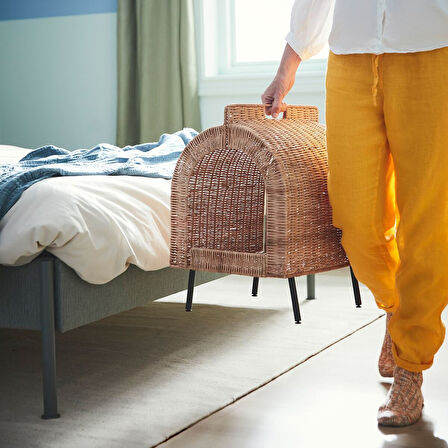 Kedi evi, rattan, 36x42x53 cm