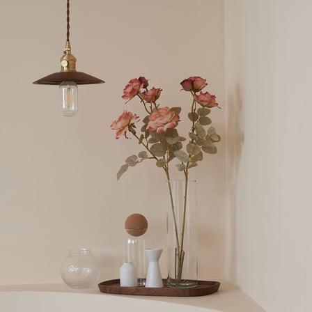 Yapay çiçek, altın-kahverengi, 63 cm, gül