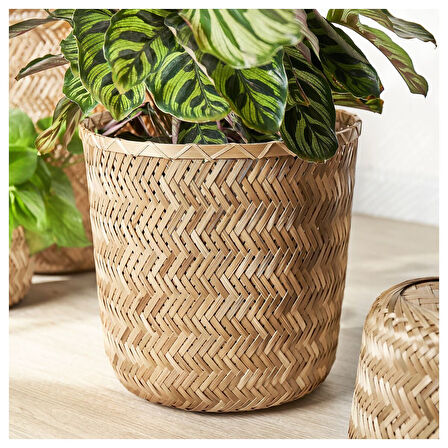 Bambu saksı, bambu, 24 cm