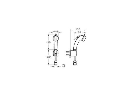 VitrA A45704 Taharet Duşlu