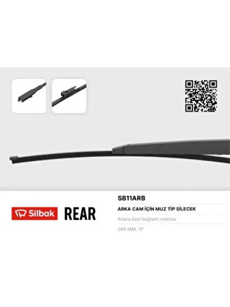 SILECEK SUPURGESI ARKA MUZ TIP 280mm BMW 1 SERISI E81 / E82 / E87 / E88 09 / 04 X1 E84 10 / 04