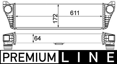 TURBOSARJ RADYATORU MERCEDES VITO W639 2003 A6395011301