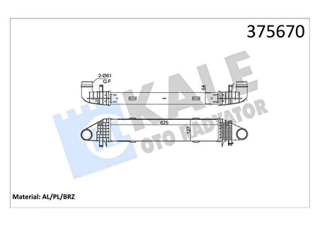 TURBOSARJ RADYATORU MERCEDES W204 S204 C204 W212 C207 A207 A2045000000