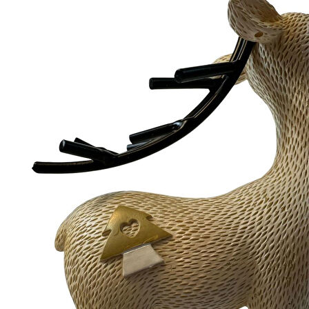 Uretti - Okay 5711 8236 Yılbaşı Ağacı Damgalı Geyik Biblo