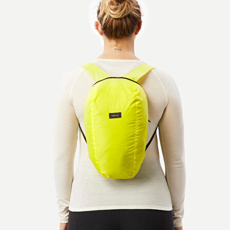 Outdoor Katlanabilir Sırt Çantası - 10 L - Sarı - Travel