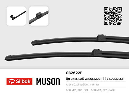 SİLECEK SÜPÜRGESİ 650/550MM MUZ TİPİ SCENIC 2 2005-2003