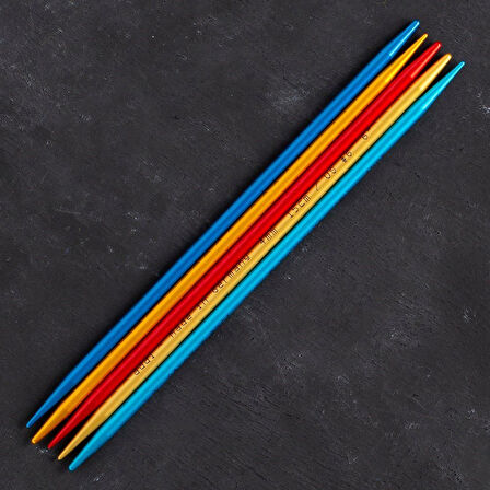 Addi Colibri 4mm 15cm Renkli Çorap Şişi - 204-7