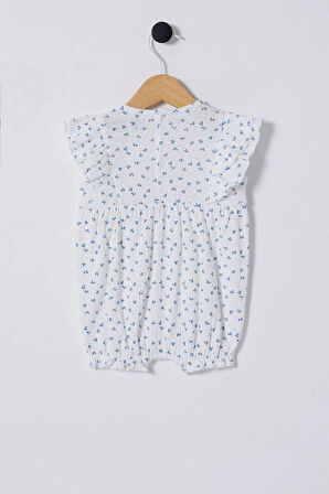 U.S Polo Bebek Tulum USB2434 Beyaz-Mavi