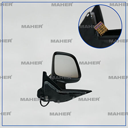 AYNA DIŞ DİKİZ TRANSPORTER T5 2004-2010 ELEKTRİKLİ, ISITMALI SOL 7H1857507P9B9