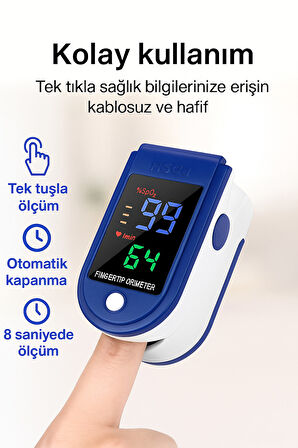 Oxyra Parmak Tipi Oksimetre Kan Oksijen Nabız Ölçer