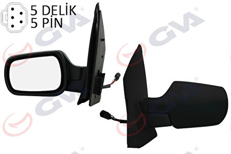DIŞ DİKİZ AYNASI SOL FIESTA 2002 ELEKTRİKLİ ISITMALI KONVEKS 5 FİŞ VM-312EHL 2S61 17683 BP 1148205 1222828