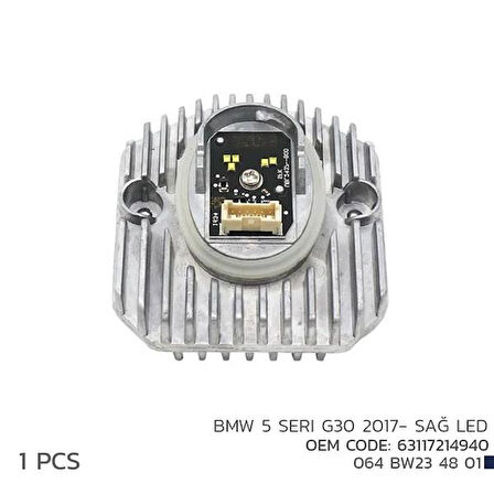 BMW 5 SERI G30 2017- SAĞ LED MODÜL 63117214940 63117214940