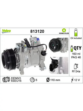 KLIMA KOMPRESORU BMW N47 N20 F20 F22 E90 E93 F30 F80 F34 F10 E84 E89