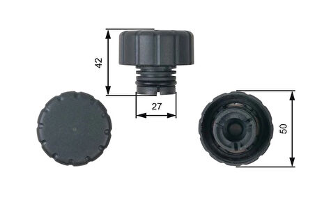 RADYATOR YEDEK SU DEPO KAPAGI MERCEDES W168 W169 W245 W414 A1685010115