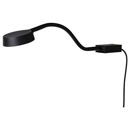 LED'li dolap aydınlatması, siyah, 120 lm