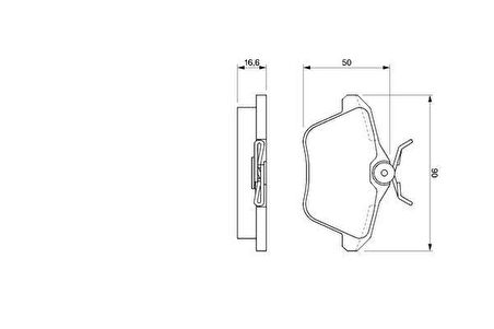 ARKA FREN BALATASI ALFA ROMEO 156 1997-2005 166 1998-2007 164 1993-1998 LANCIA KAPPA 1995-2001 77362257 71712910 9945775