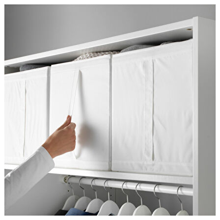 Kutu seti, beyaz, 31x55x33 cm