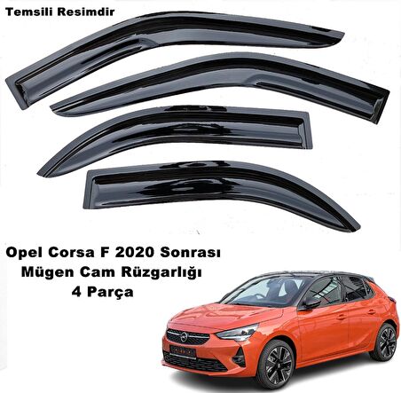 Opel Corsa F Mügen Cam Rüzgarlığı 2020 Sonrası 4 Lü Set Mügen Cam Rüzgarlığı