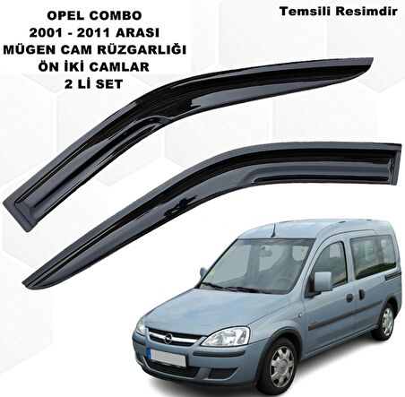 Opel Combo Mügen Cam Rüzgarlığı 2001 - 2011 Arası Ön İki Camlar 2 Li Set Cam Rüzgarlığı