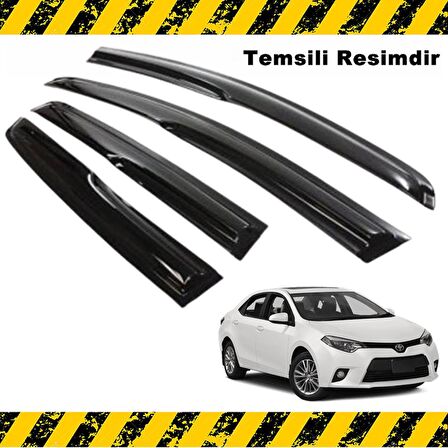 Toyota COROLLA Mügen Cam Rüzgarlığı 2013 - 2018 Arası 4 Lü SET