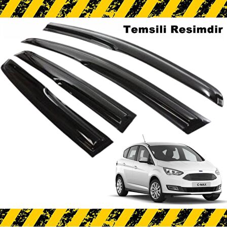 Ford C-MAX Mügen Cam Rüzgarlığı 2015 - 2020 Arası 4 Lü SET